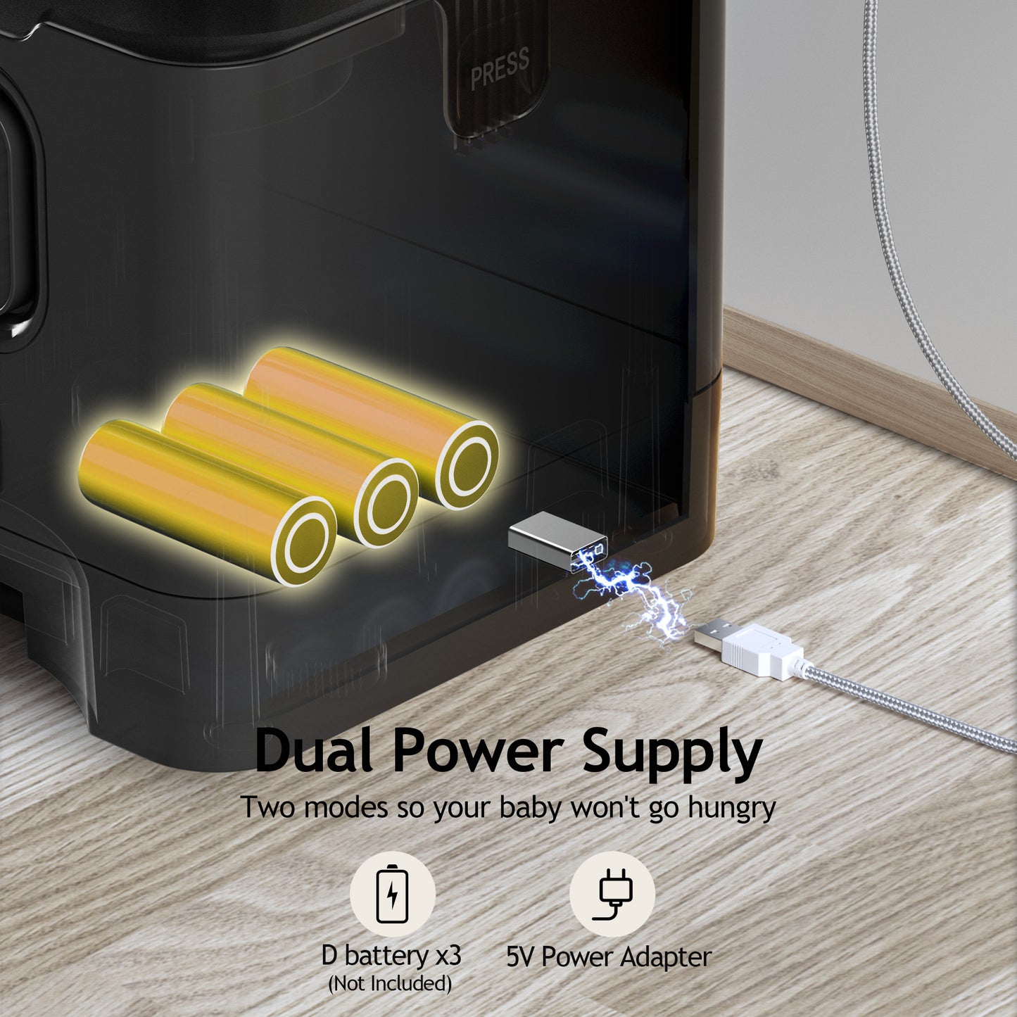 VOLUAS Cat Dry Food Dispenser with Timer, Automatic Cat Feeders with Desiccant Bag, Programmable Portion Size Control 4 Meals Per Day, 10s Voice Recorder