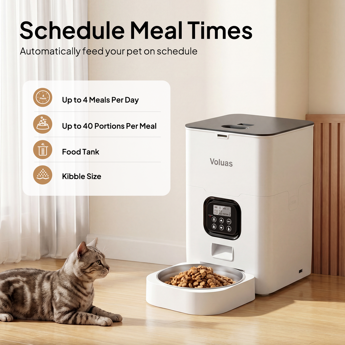 VOLUAS Automatic Feeder 4L