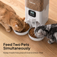 VOLUAS Smart 2 Pets Feeder White