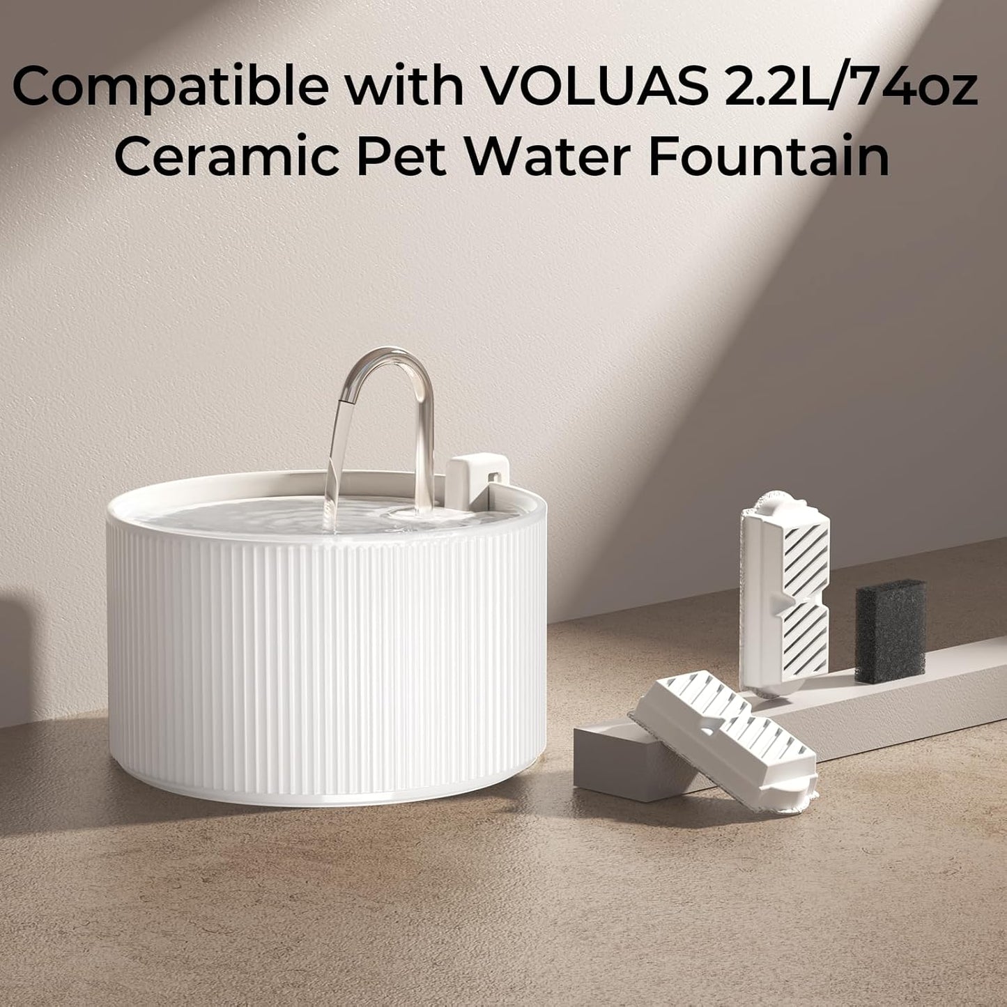 VOLUAS Ceramic Fountain Filters 9 Sets