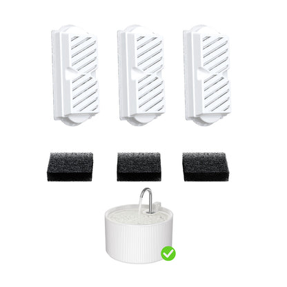 VOLUAS Ceramic Fountain Filters 3 Sets
