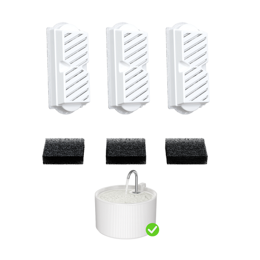 VOLUAS Ceramic Fountain Filters 3 Sets
