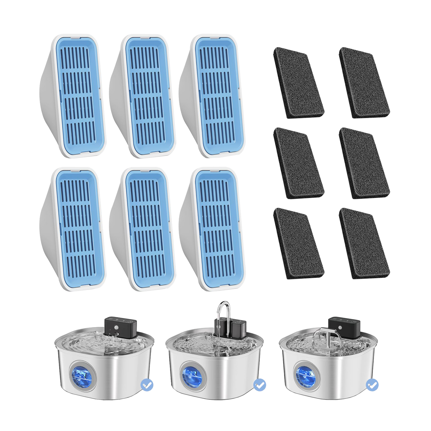 VOLUAS Water Fountain Filters 6 Sets