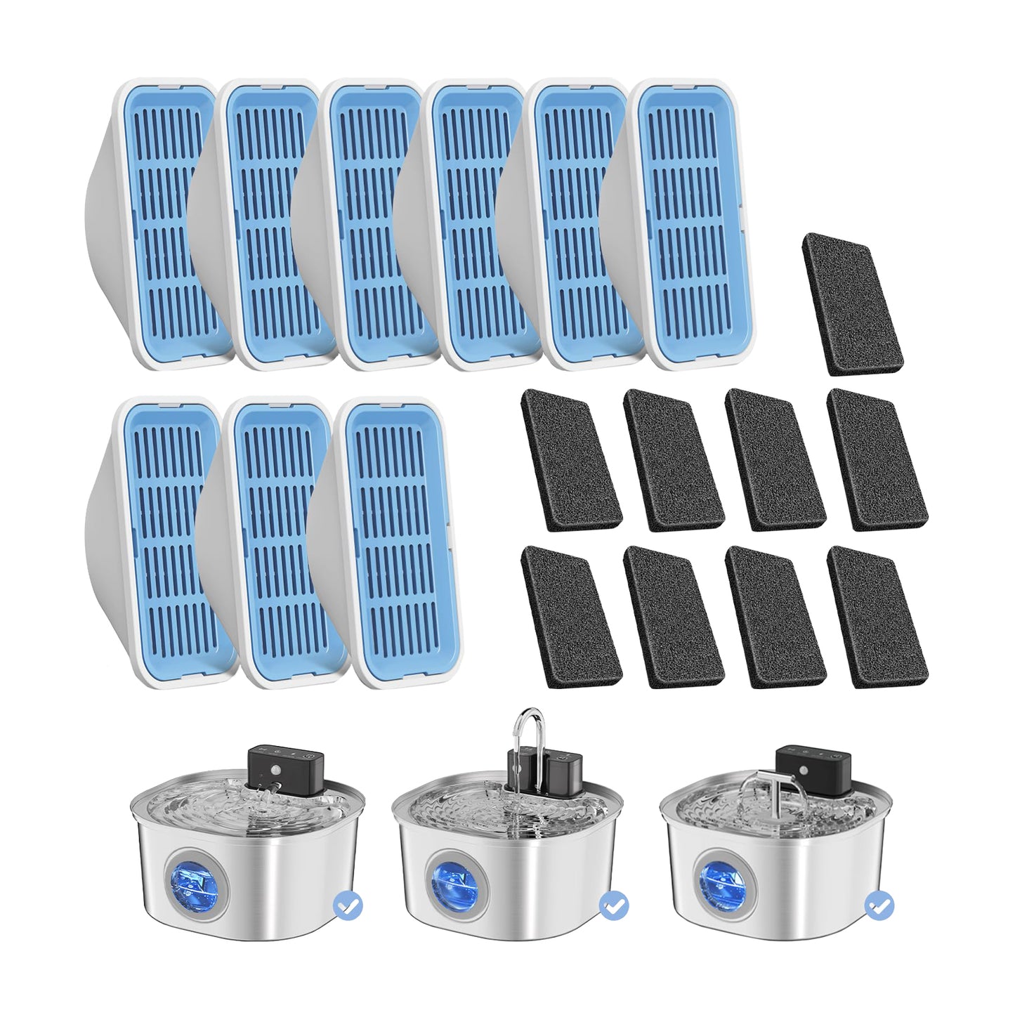 VOLUAS Water Fountain Filters 9 Sets