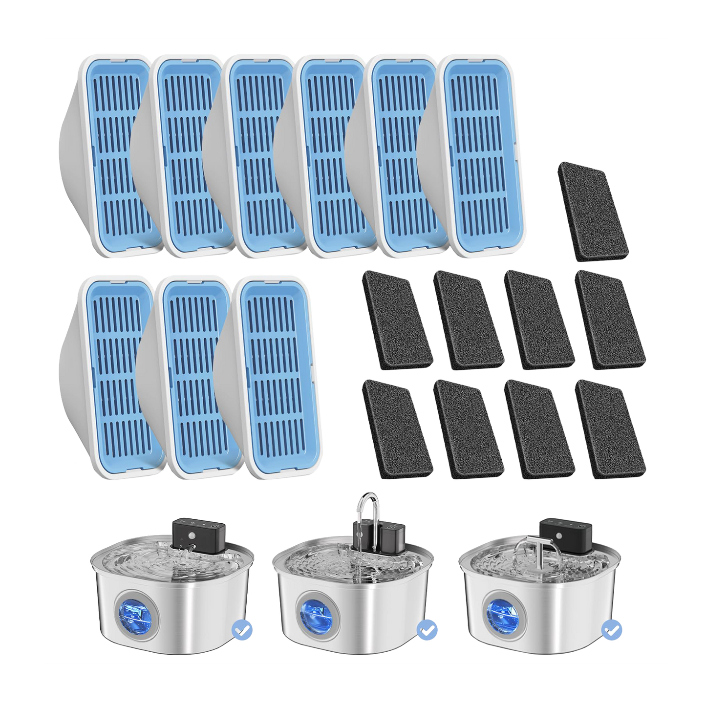 VOLUAS Water Fountain Filters 9 Sets