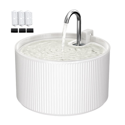 VOLUAS Ceramic Cat Water Fountain 3 Filters