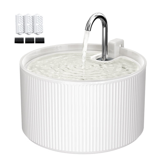 VOLUAS Ceramic Cat Water Fountain 3 Filters
