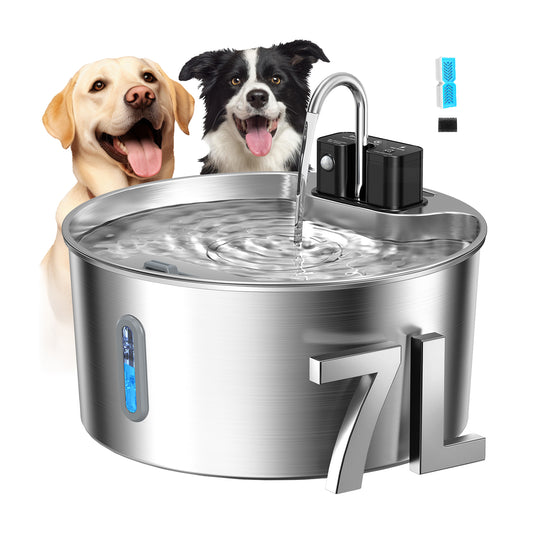 VOLUAS Wireless Large Dogs Water Fountain