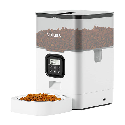 VOLUAS White Automatic Feeder 4L