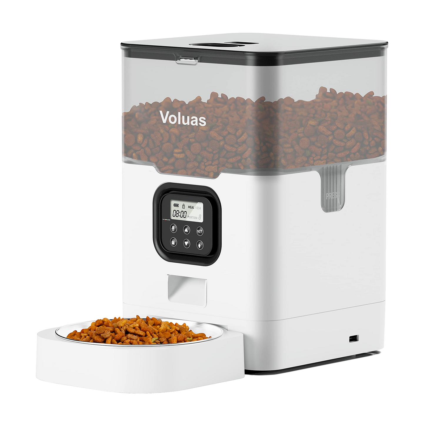 VOLUAS White Automatic Feeder 4L