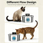 VOLUAS Dual Outlet Water Fountain 4 Filters