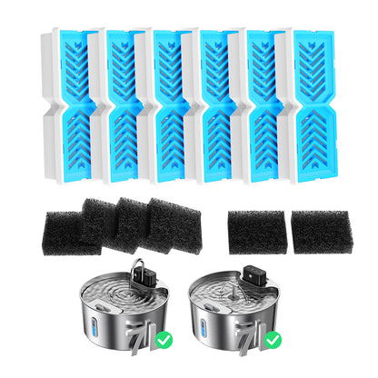 VOLUAS Dogs Water Fountain Filters 6 Sets