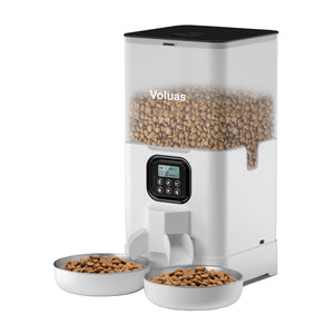 VOLUAS Smart 2 Pets Feeder White