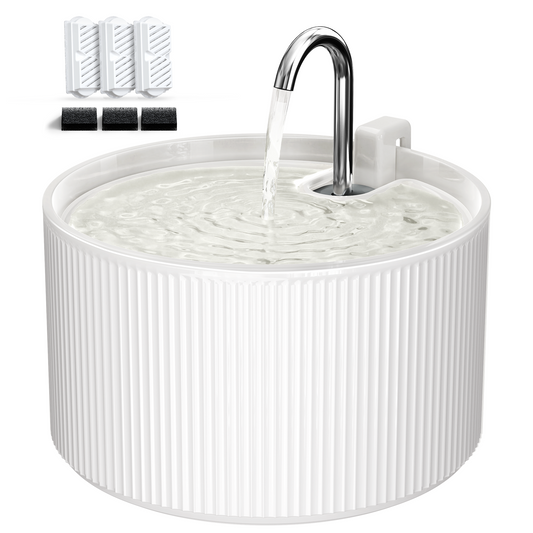 VOLUAS Ceramic Cat Water Fountain 3 Filters